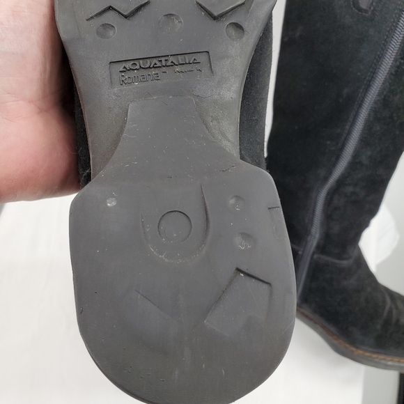 Aquatalia black suede riding boots 7.5 - Picture 12 of 16